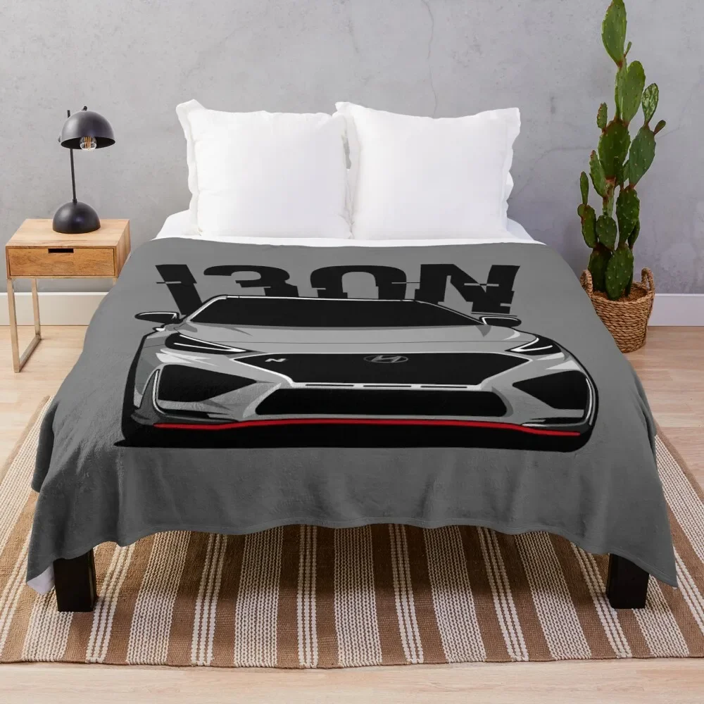 

i30N Shadow Grey Throw Blanket Travel Kid'S Blankets