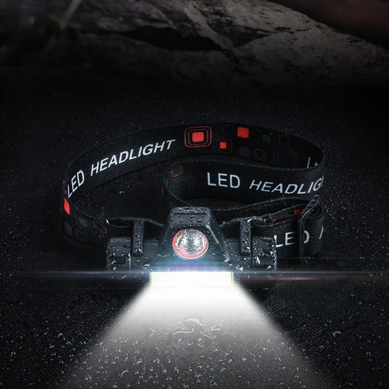 Rechargeable COB LED USB Headlamp Strong Magnetic Powerful Headlight Super Bright Waterproof Head Torch For Outdoor Fishing