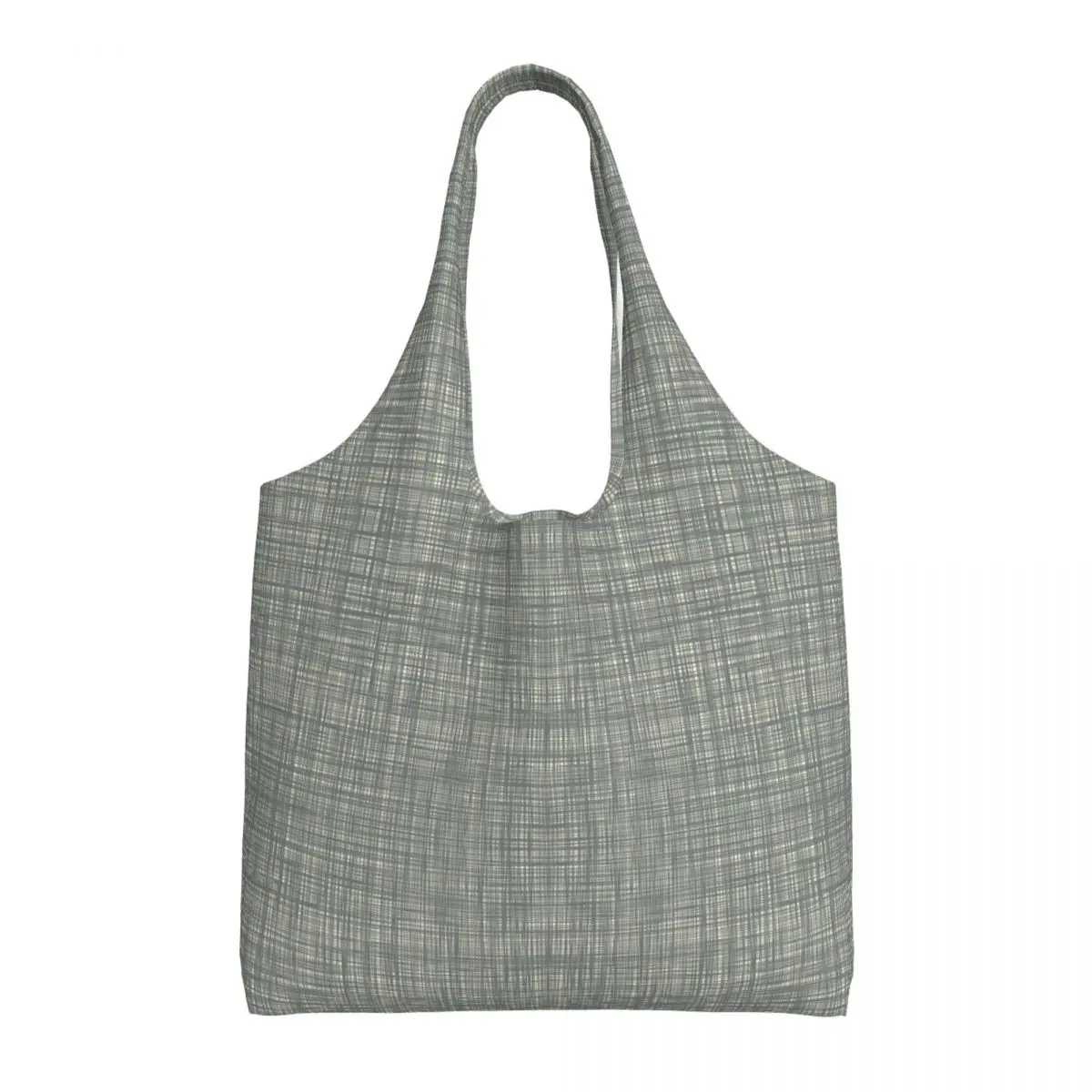 Custom Scribble Grey Orla Kiely Groceries Shopping Bags Canvas Shopper Shoulder Tote Bags Big Capacity Durable Bag Handbags