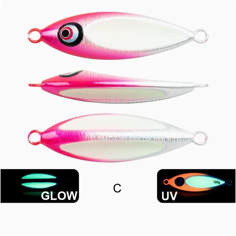 AI-SHOUYU señuelo jigging metálico hundimiento lento para pesca marina - imagen 2