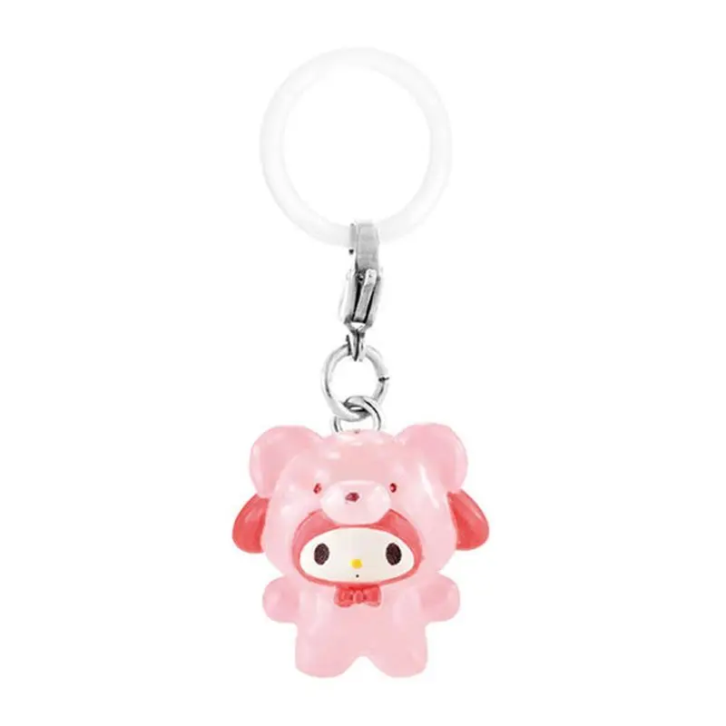 In Stock Bandai Twisted Egg Trio Character Bear Shaped Keychain Pendant Hello Kitty Pudding Dog Clown Fish Bag Decoration Toys - view 4