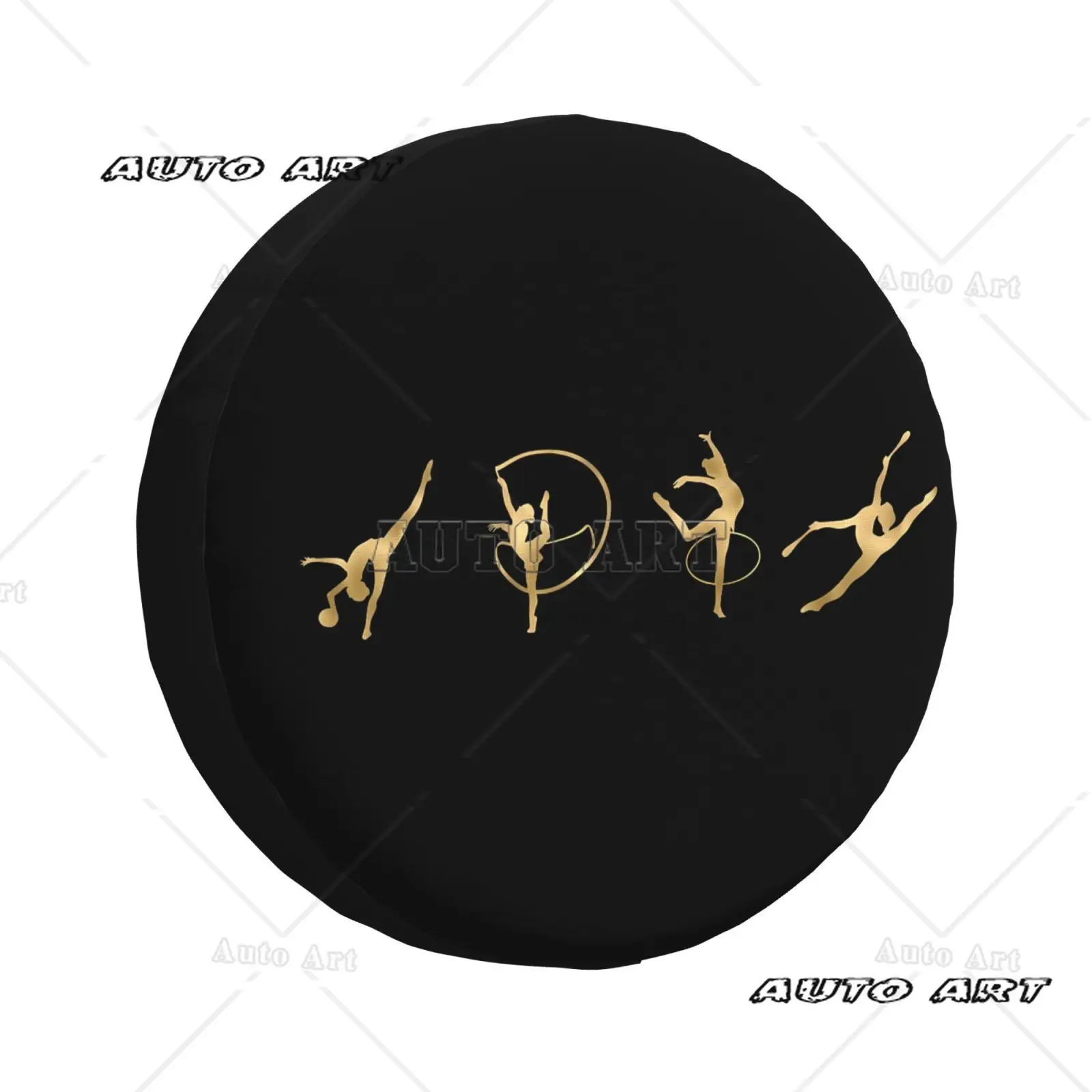 Cubierta de neumático de repuesto para niña, gimnasia rítmica, cubierta de protección Universal para neumáticos de coche, accesorios para coche de 14 "15" 16 "17"