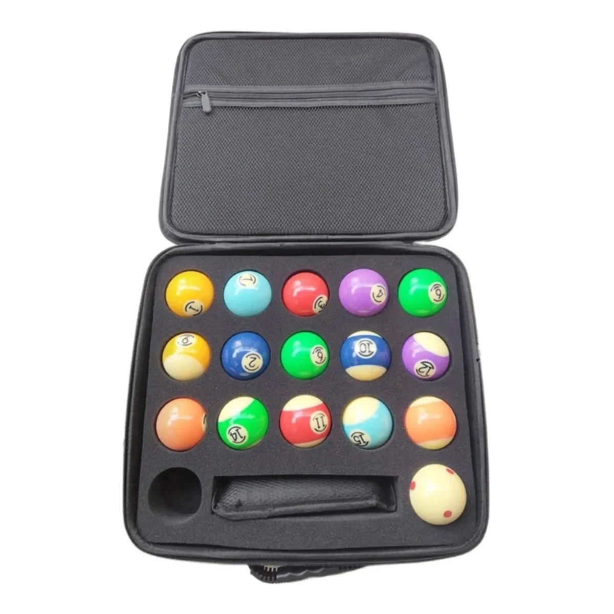 Portable Billiard Balls Bag Travel Case Billiard Balls Storage Box Pool Carrying Pouch Sponge Padded Ball Pouch