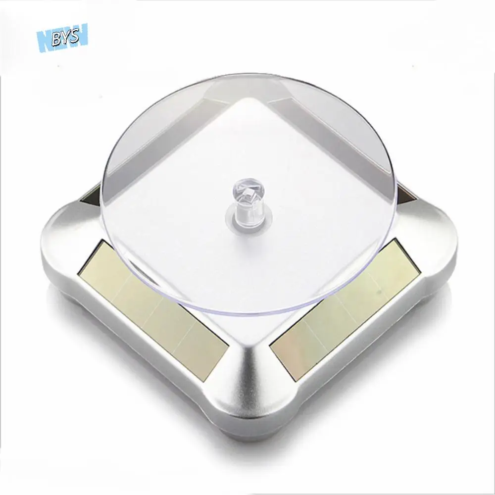 

Поворотный стол, солнечная подставка для ювелирных изделий, браслет, ожерелье, подставка для телефона, вращающийся стол, часы с дисплеем солнечной энергии