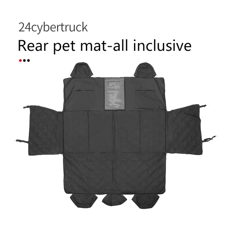 Funda de asiento para perro Tesla Cybertruck, accesorios 2025 2024, alfombrilla de asiento trasero impermeable ensanchada para mascotas, protección integral