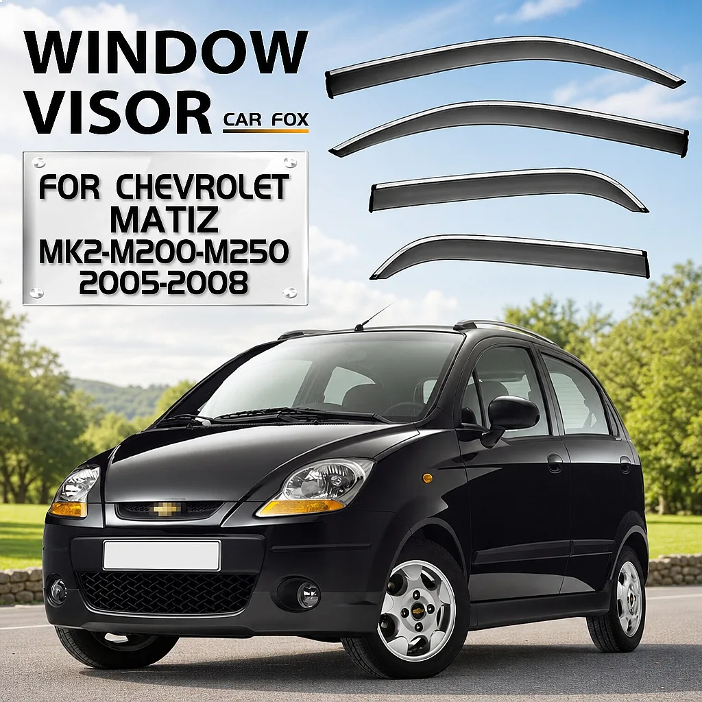 

For Chevrolet Matiz 1998-2008 Car Window Visor Rain Sun Shade Side Windshield Awning Accessories