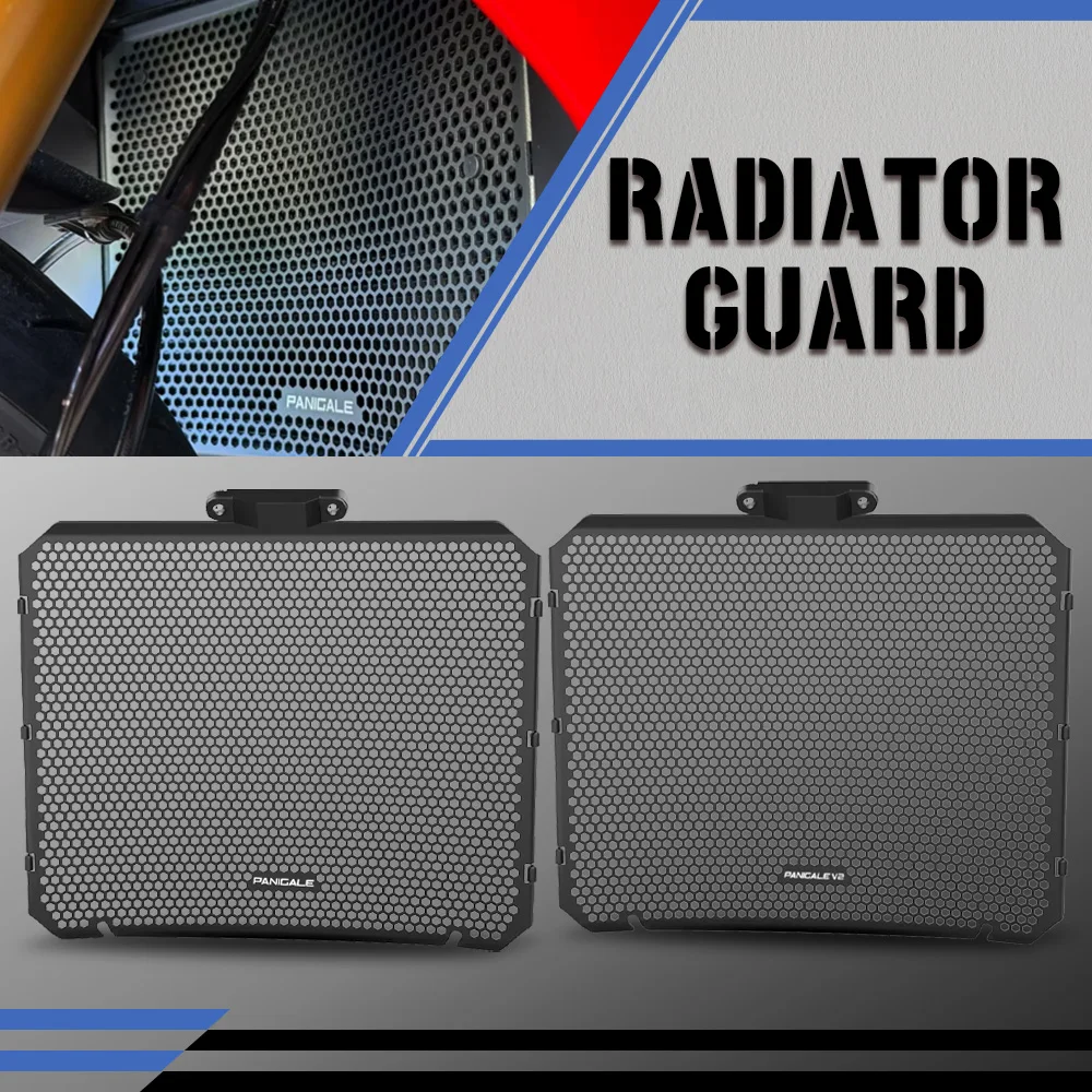 Motorcycle Accessory CNC Aluminum Radiator Grill Guard Cover Protector For Ducati Panigale V2 S V2S V2 FB63 MM93 2025 2026 2027