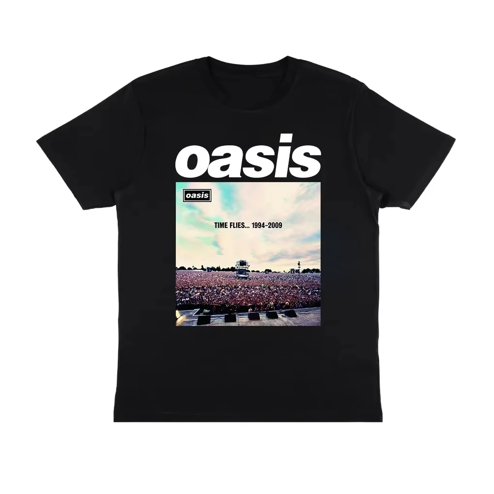 

Hot Sale OASIS 2024 Men's Graphic Print T-shirt Man Woman Short Sleeved Luxury Tees Clothing Loose Pure Cotton Soft Tops