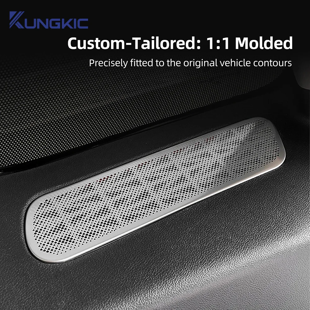 

For Ford Explorer 2020-2026 A Pillar C Pillar Air Outlet Decor Trim Cover Interior Air Vent Protective Bright Frame Styling