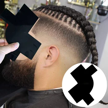 Haarlijnverbetering Kapperaccessoires Baardvormgeving Line-up Kaart Lineup Gids Styling Randvorm Up Tool Kapper Multifunctioneel