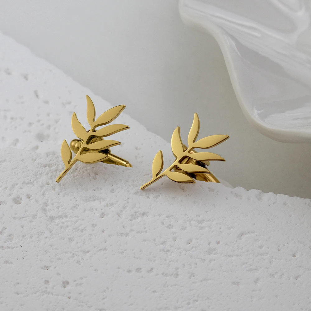 

Wholesale Stainless Steel Olive Branch Cufflinks Men's Fashion Stainless Steel Cufflinks Suit Shirts Cufflinks Accessories