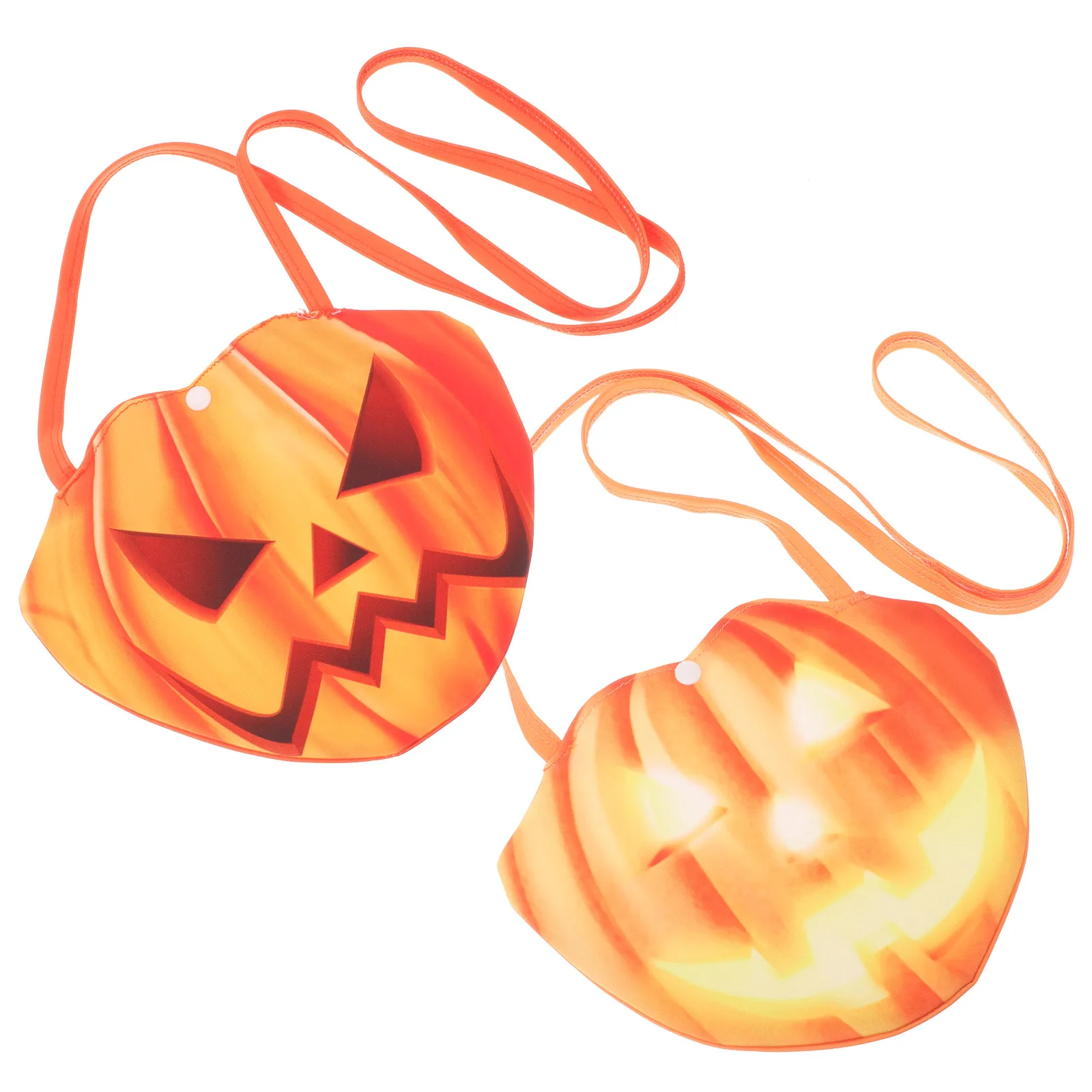 

2 Pcs Halloween Goody Bag Candy Set Small Bags Polyester Treat Pouch Decorations