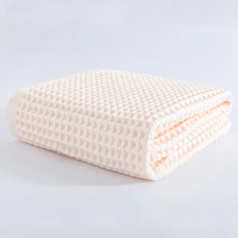 1 Piece 70x140 Cm High Quality 100% Cotton Waffle Bath Towel Adult Soft Absorbent Towel Home Bathroom Towel