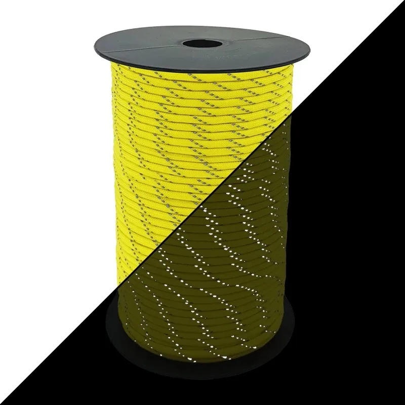 50/100 متر متعددة الوظائف 7 الأساسية عاكس 550 حبل باراكورد 4 مللي متر التخييم بقاء Edc في الهواء الطلق المظلة الحبل الحبل الإنقاذ حبل