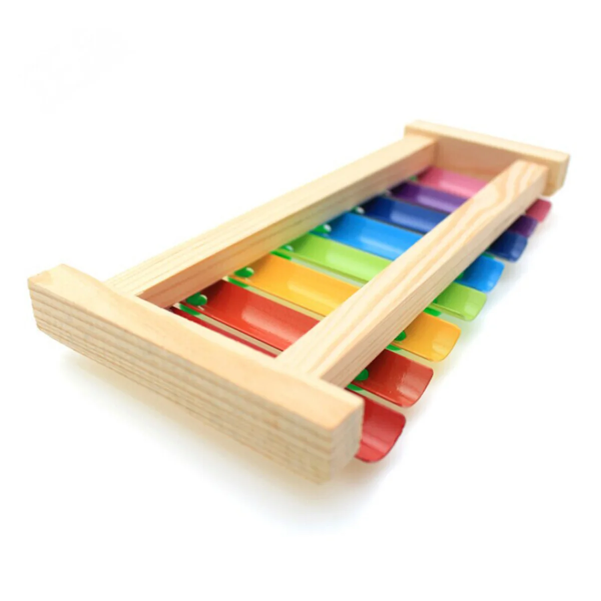 Tones Wooden Knock Piano Multicolor Musical Instrument Early Childhood Education Aid Super Skateboard Shape