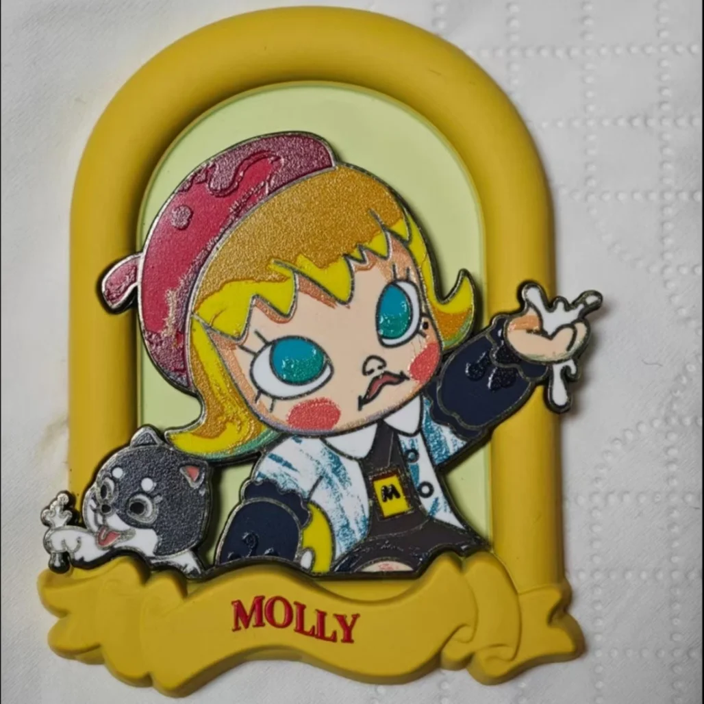 

POP MART MOLLY Anniversary Sculpture Classic Return 2 Series Refrigerator Sticker Mystery Box Genuine Blind Box Guess Toys Bag