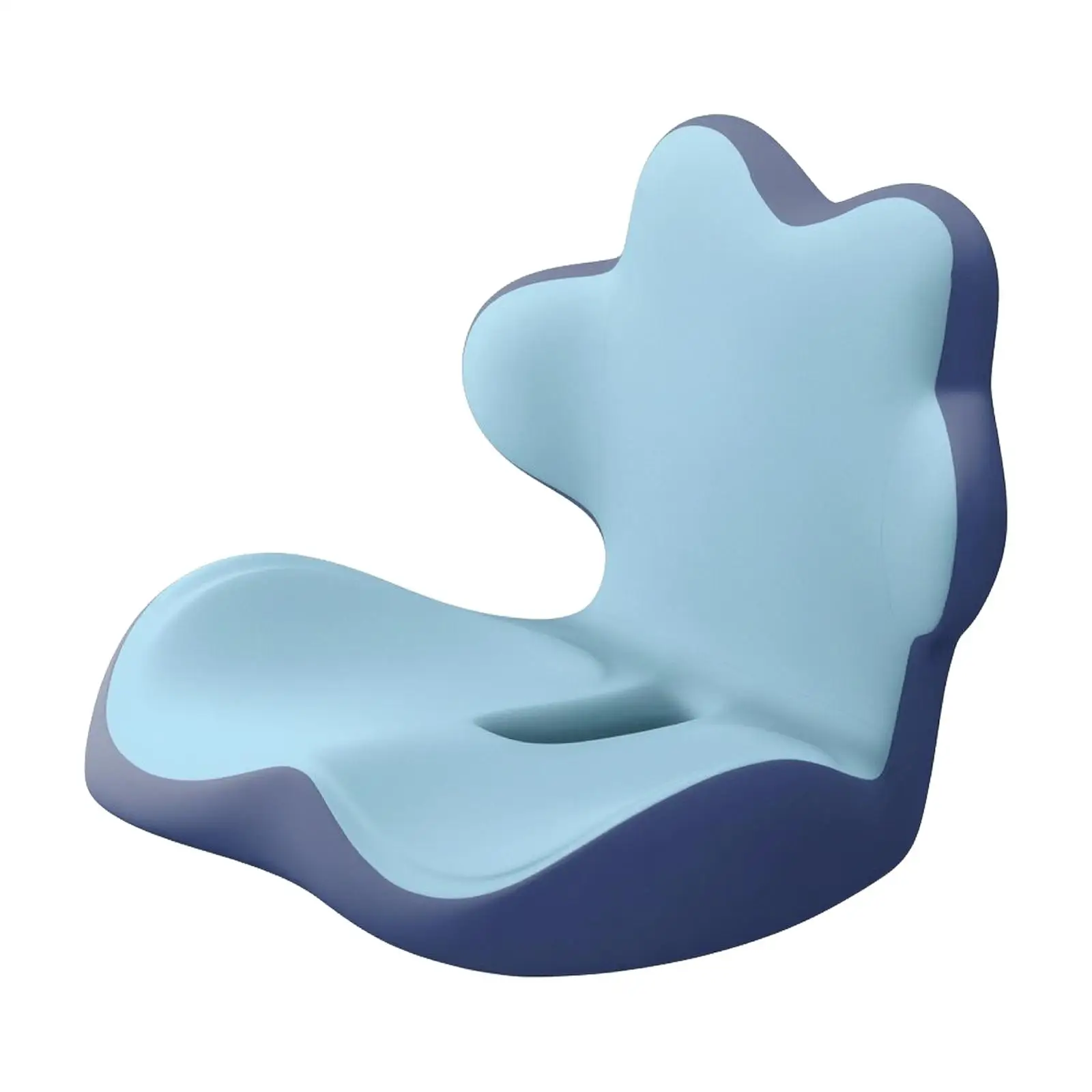 Office Seat Cushion with Central Opening Ventilation Memory Foam Pressure Reducing Back Pad
