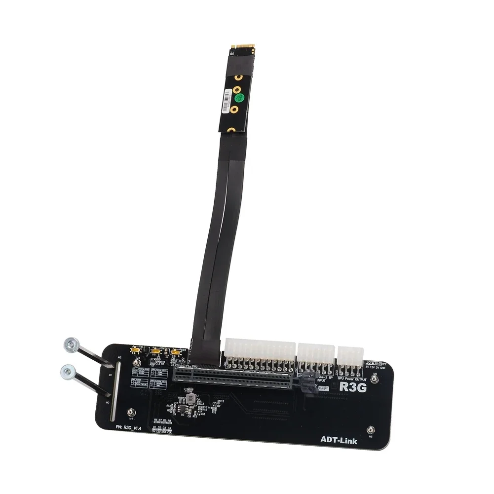 Imagem -03 - Suporte para Placa Gráfica Externa Suporte Pcie 4.0x4 Cabo Riser Egpu Itx Stx Nuc Notebook pc R43sg 4.0 M.2 Key m Nvme