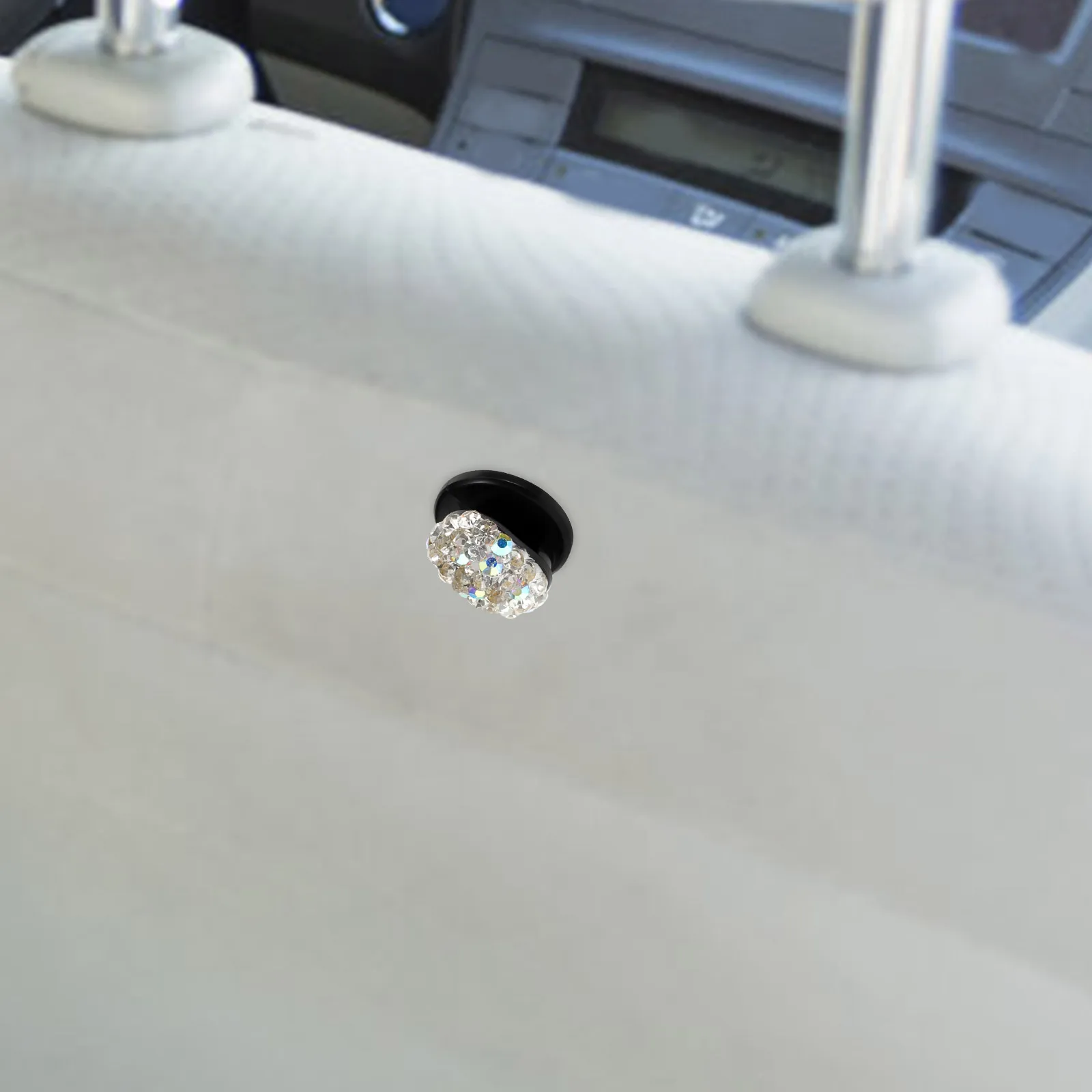 

Seat Back Hidden Hook White Plastic Rhinestone Dashboard Hook Adhesive Car Hooks Storage Organizer Purse Key Holder Car Supply