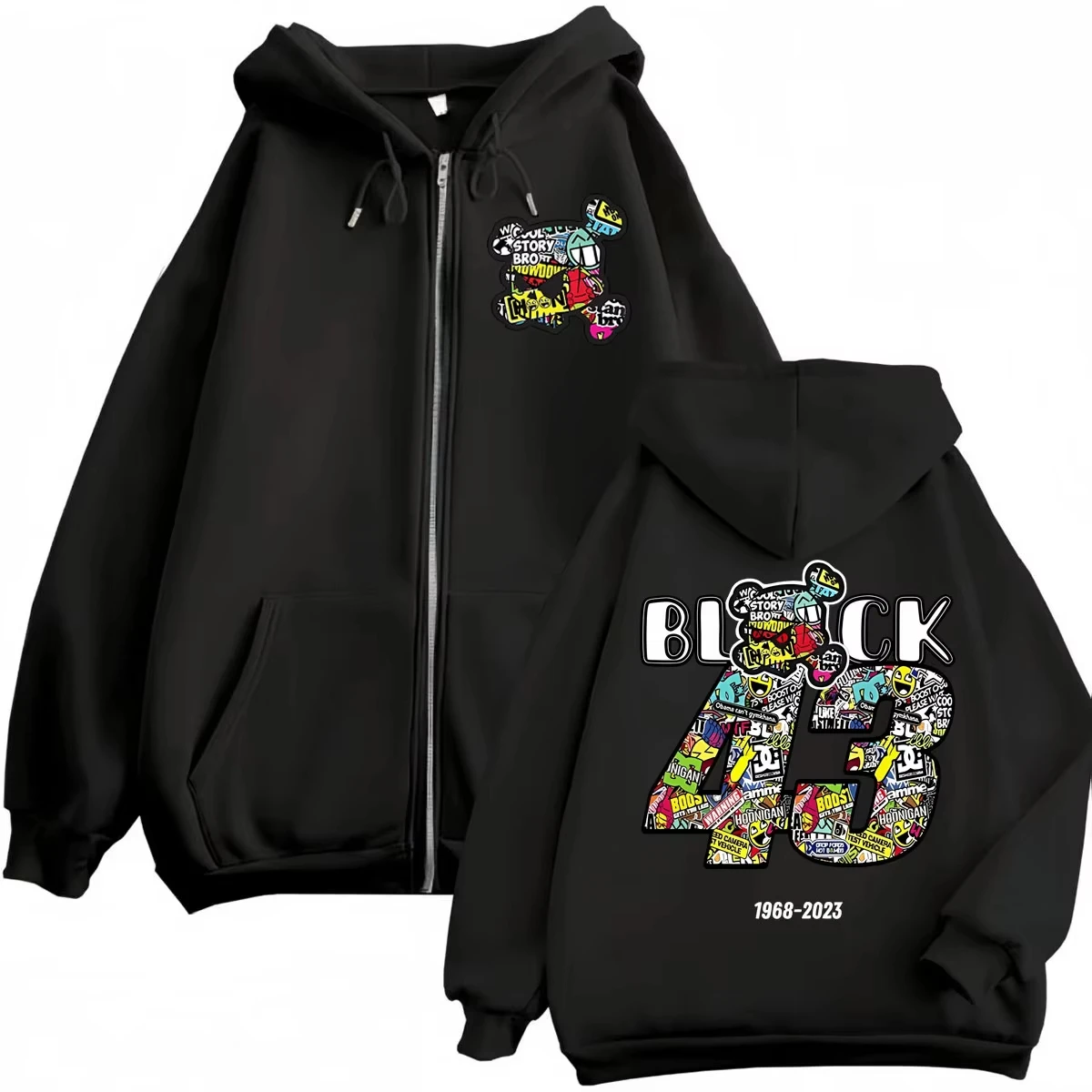 Racer Ken Block 43 Merch قلنسوة بسحاب جودة عالية موضة المتضخم زمم البلوفرات الرجال النساء Harajuku Y2k قمصان سويت شيرت بقلنسوة #1