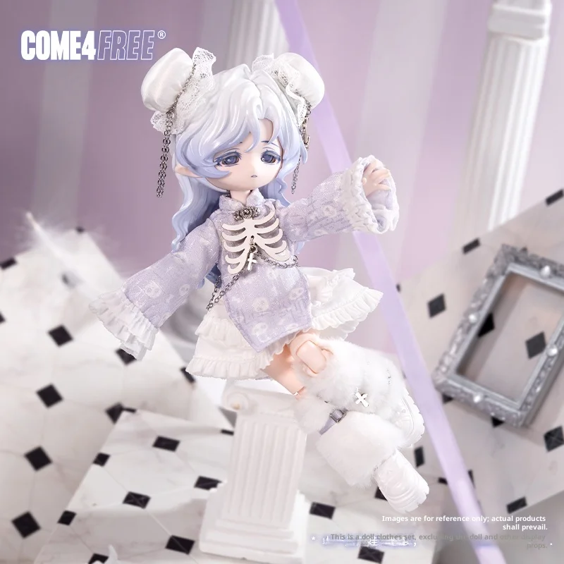 Come4free [Guofeng-serie] poppenkleertjes - 70% gereduceerde zoete stijl, compatibel met Ob11- en Bjd-poppen Trendy speelgoed Modieus cadeau