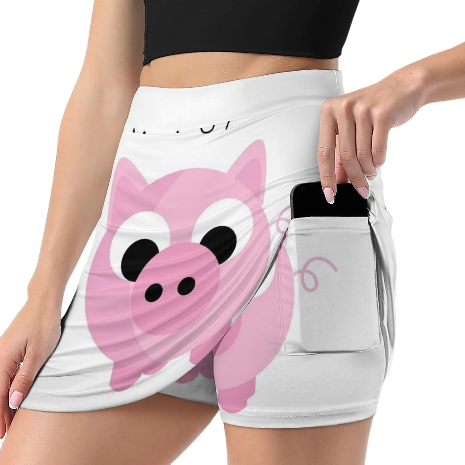 Missing you pig time Mini Skirt japanese style women's skirt 2025 trend