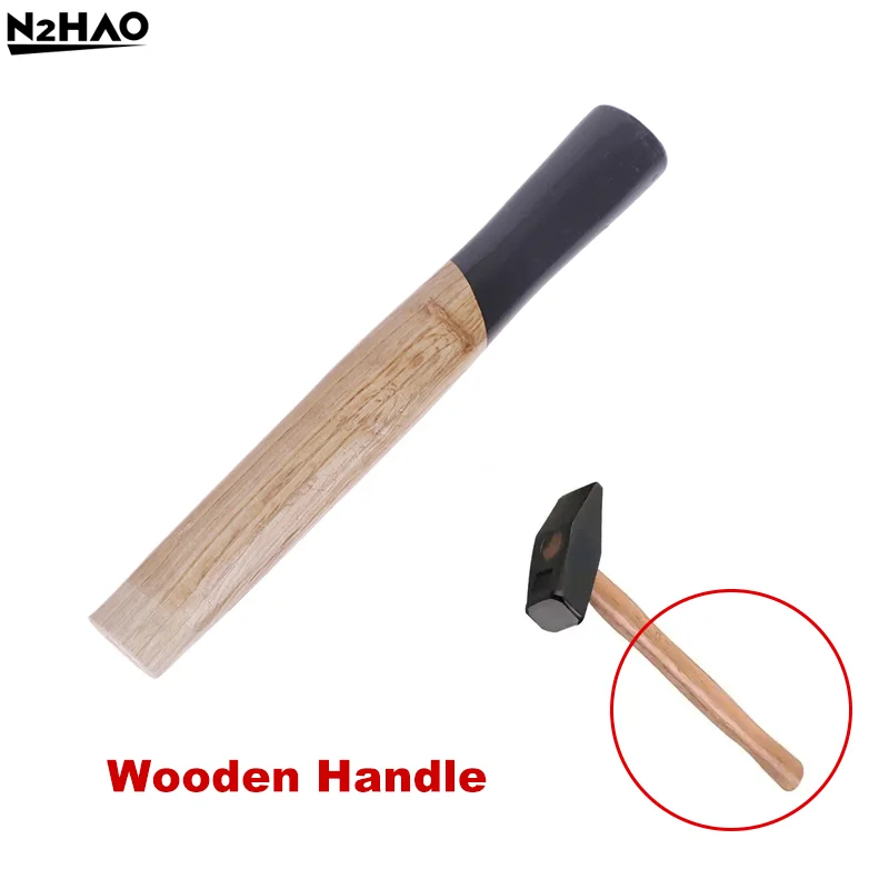 Martillo cuadrado de hierro y madera, mango de madera, mango de hacha de nogal, hachas curvas, martillo de repuesto de madera para garra de clavo de acero, 1 Uds.