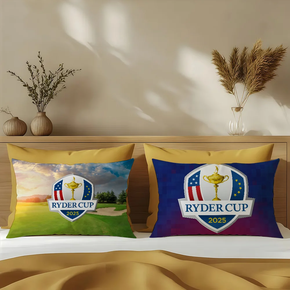 R-RyderS Cup 2025 F-Friday Ticket cushion cover Sofa living Room Office Rectangle Pillow Home Coffee Shop Bedding Hit product