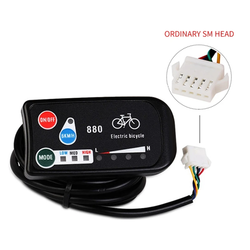 Quality 36V/48V 250W 15A Electric Bicycle Sine Wave Controller With KT LED880 Display&Thumb Throttle And Sensor Ebike Accessorie