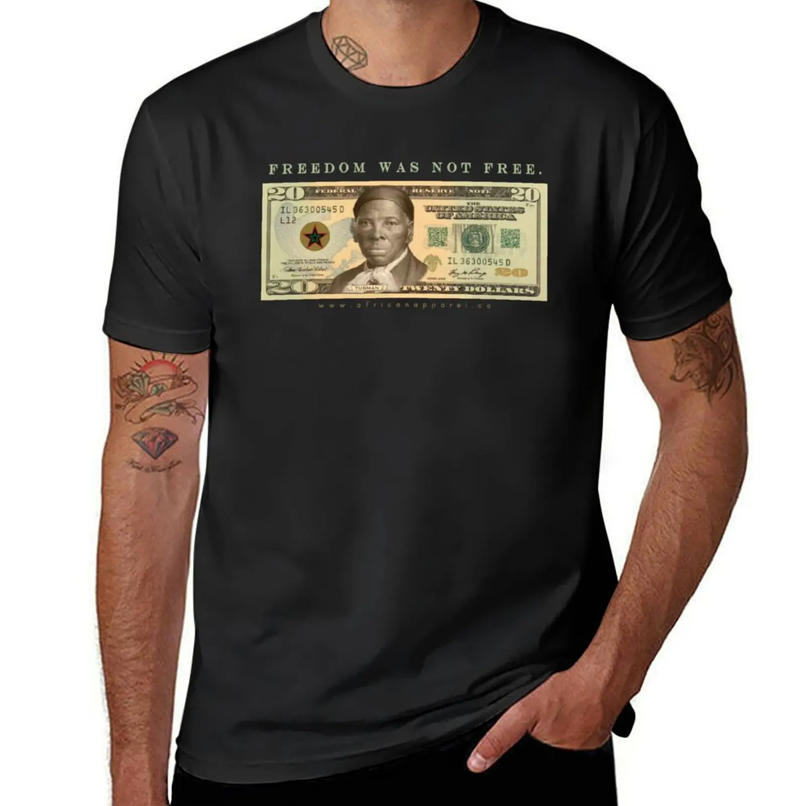 Harriet Twenty Dollar Bill T-Shirt boys whites Short sleeve tee animal prinfor boys Aesthetic clothing oversized t shirt men