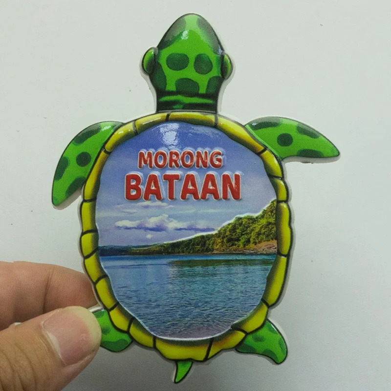 Bataan Peninsula, Philippines, Turtle 3D, fridge magnets, travel souvenirs Home decor items Collection Arts and Crafts gifts