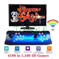 Pandora Game Retro Console, Arcade Motherboard, 160 3D Games, Save, Search, Pause, Add Games, Update from 4018 in 1, 4188 in 1