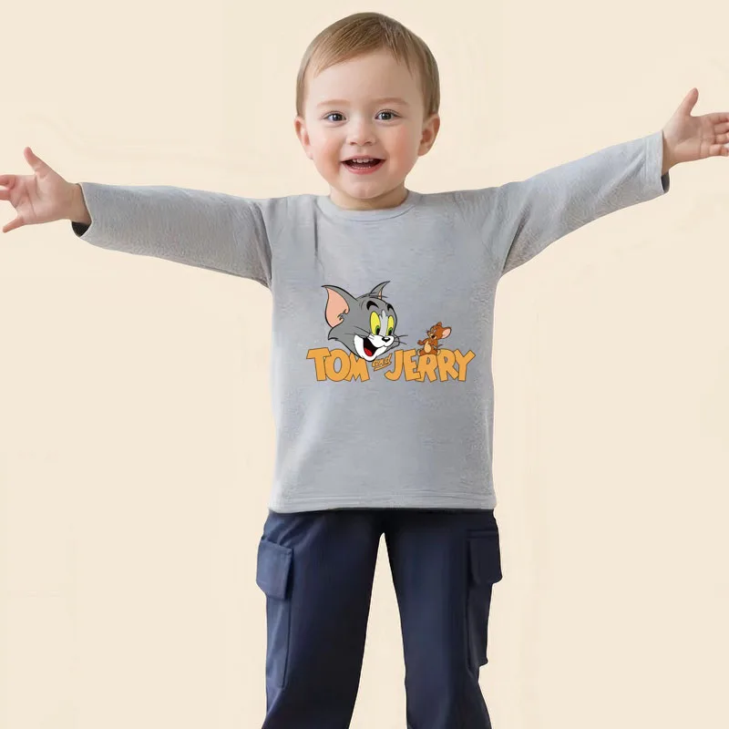 

Mickey Teen T-shirt Kid Boy Casual Fashion Cotton Children Clothing 2025 Autumn Baby Tee Tops T-shirt Ropa De Niña Boys Clothes