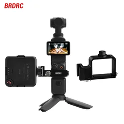 BRDRC Expansion Module for Osmo Pocket 3 Handheld Gimbal Camera Expansion Bracket Adapter Fixed Microphone Flash Lamp Bracket