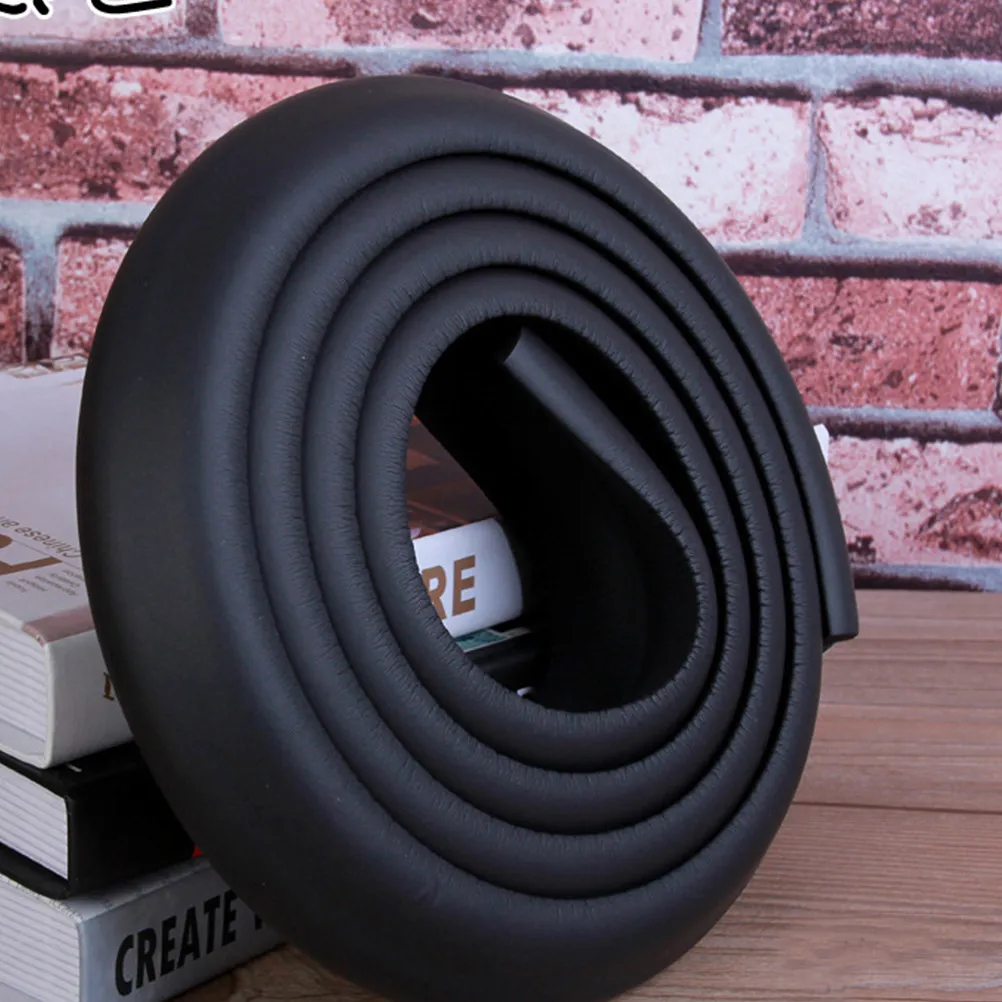 Black Baby Safety Protection Strip Nbr Anti-Collision Bumper Strip for Home Corner Table Edge Baby Proofing Tool