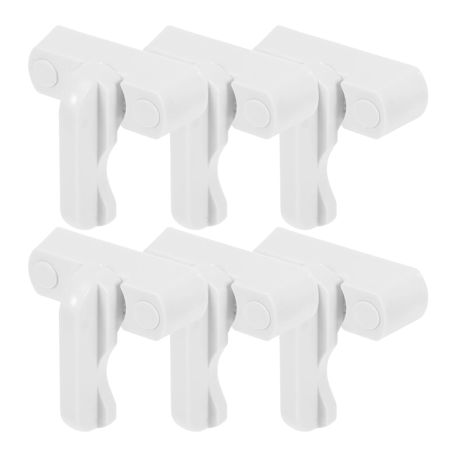 

1 set T Shaped Window Locks White Anti Theft Buckle Door Latch Home Security Reinforcement Metal Sash Locks For s Safety
