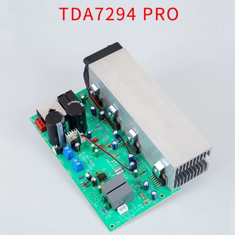 TDA7294 PRO لوحة مكبر الصوت ، 2.0 قناة ، 200 واط ، تبريد الهواء ، HiFi ، عالية الطاقة