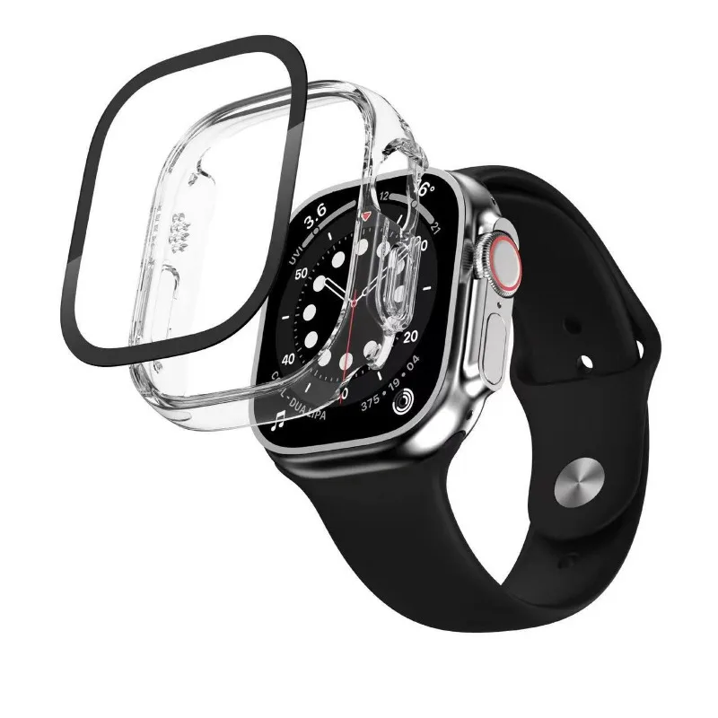 Cover For Apple Watch Ultra 3 49mm PC Bumper+Screen Protector Cover iWatch Ultra 2 49mm HD Tempered Glass+Case Shell Accessories image 3