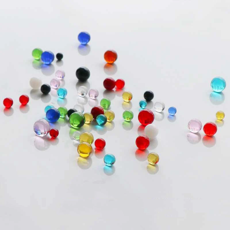 20/40/80/100Pcs Diamter 6 6.3 8 10 12mm Solid Mixed Colors Glass Crystal Ball Decoration Fish Tank Balls DIY Game Art Pieces - Image 3
