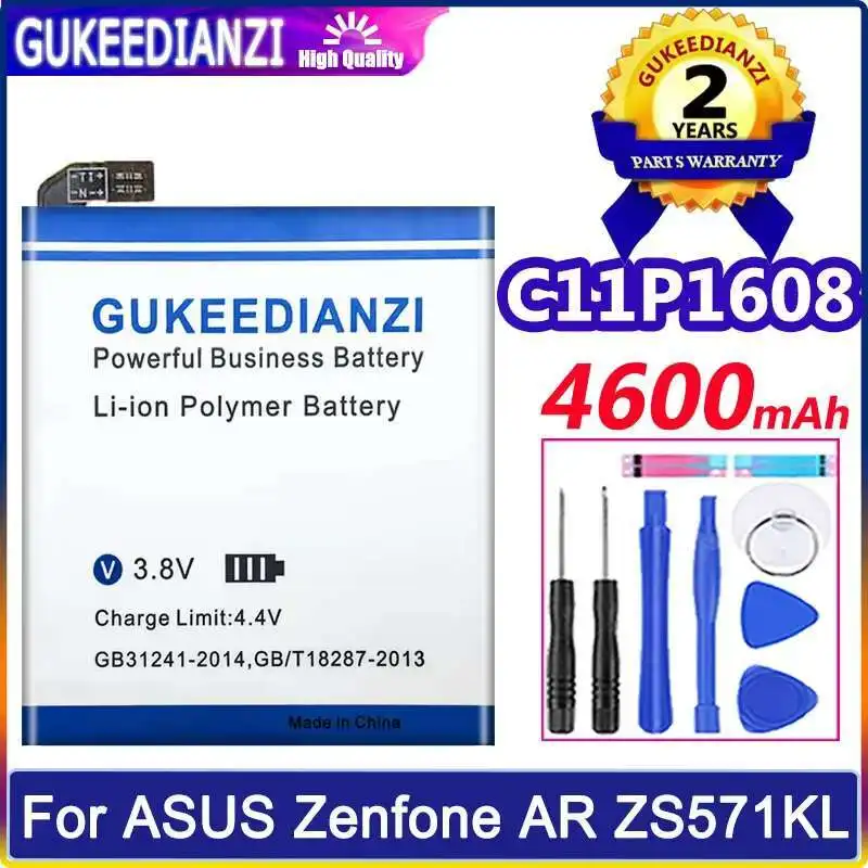 

High-Efficiency 4600Mah C11P1608 Mobile Phone Battery For Asus Zenfone AR ZS571KL A002 A002A