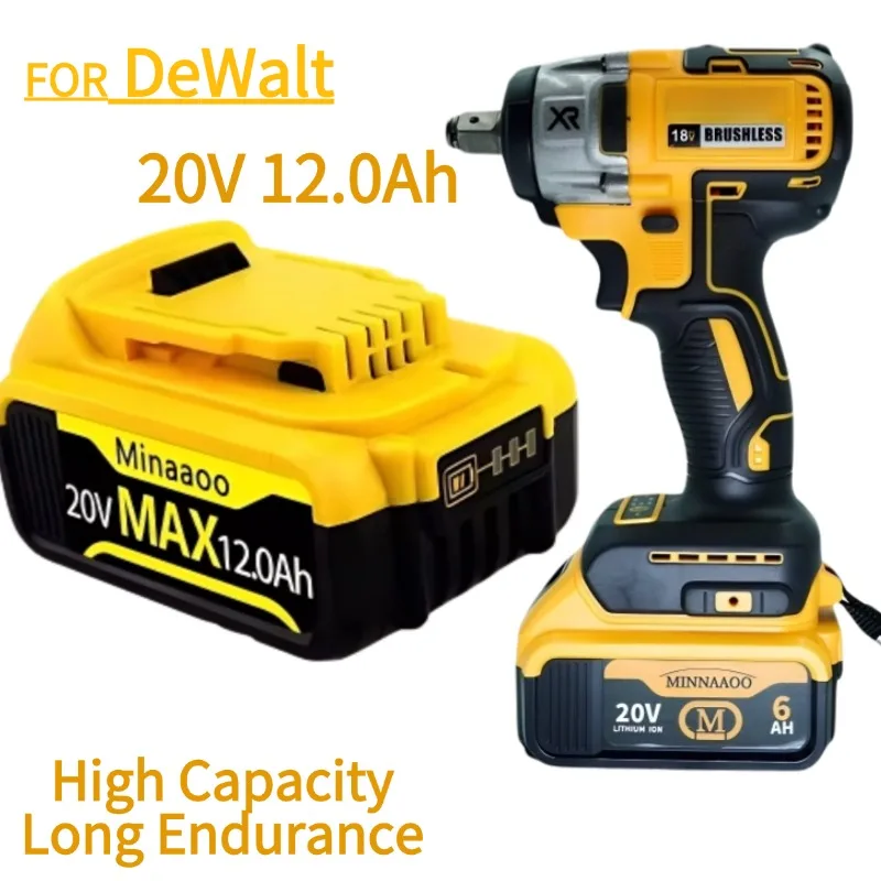 

New 100% Original 12000mAh 20V for Dewalt Power Tool Battery DCB206 20V 12.0Ah Battery DCB206 20V BatteryDCB205 DCB200