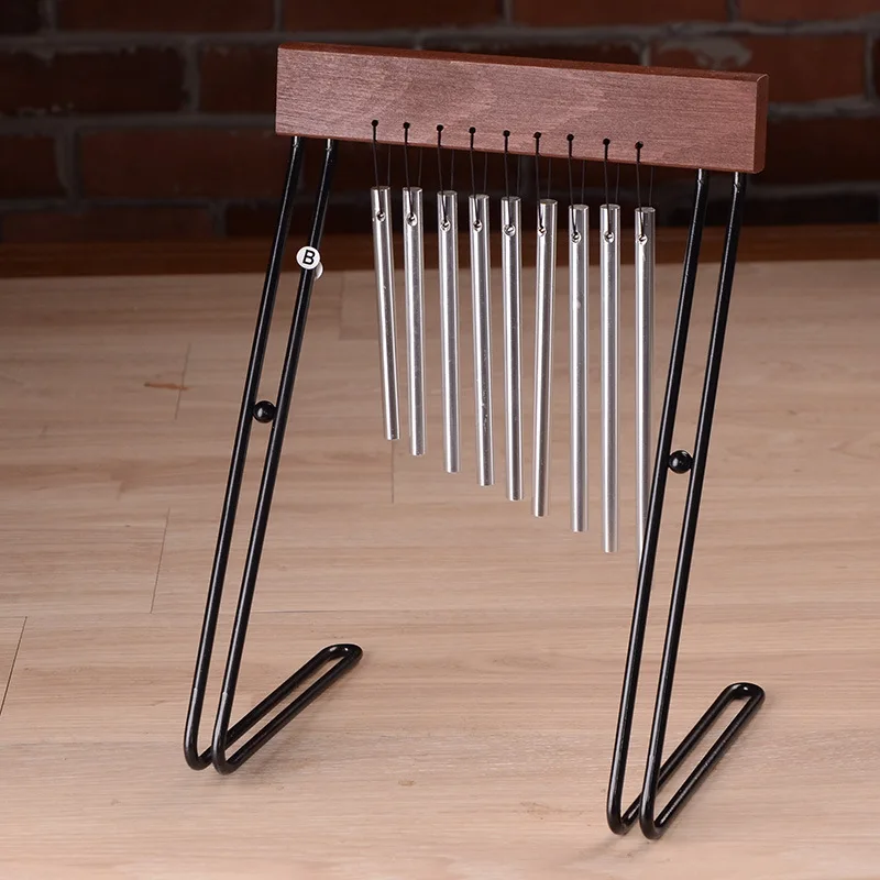 Campana de viento musical de mesa, instrumento de percusión Musical con soporte, arpa vertical, carillón de viento, meditación, accesorios de terapia de sonido