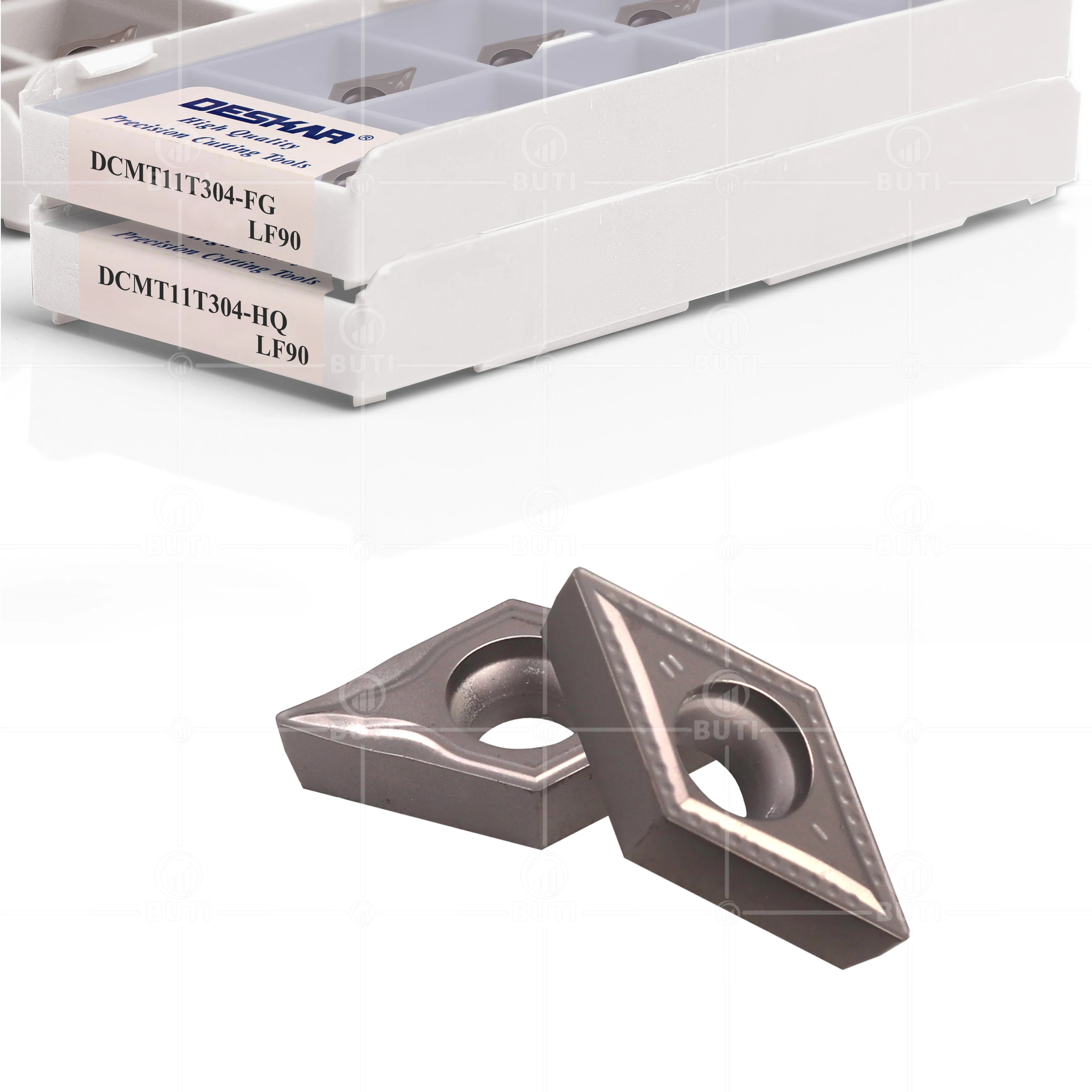 Imagem -03 - Deskar 100 Original Dcmt11t304 fg hq mt ps Lf90 Cermet Torno Cortador Ferramentas Ferramenta de Torneamento Lâmina de Corte Torno Cnc Inserções Internas