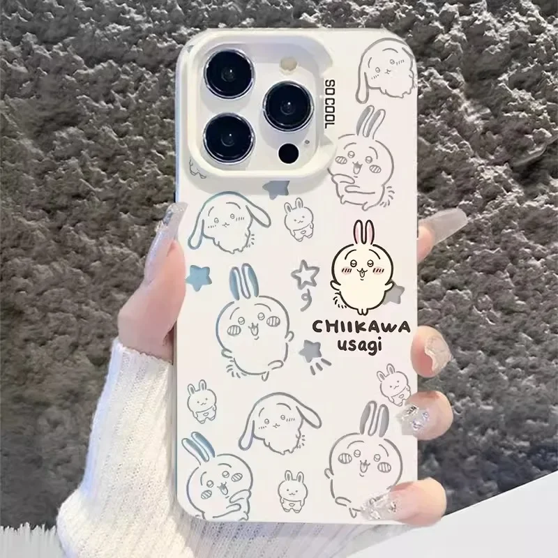

Kawaii Chiikawa IPhone Case for 16 pro Max Cartoon animes Case For Ipone 15 14 Plus Phone Case Apple 13 12 Pro Protective Cover