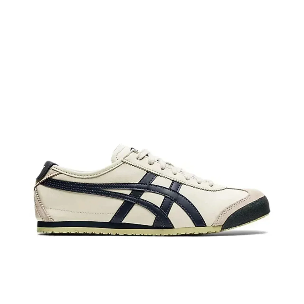 Asics Onitsuka Tiger MEXICO 66 Canvas Shoes Classic Women Men Sneaker Lightweight Navy Blue