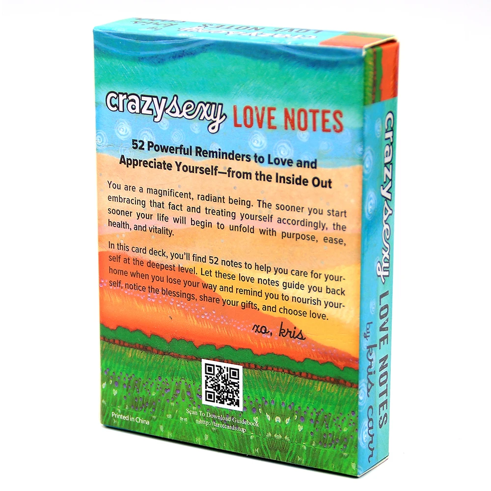 ملاحظات الحب المجنونة والمثيرة أوراكل سطح السفينة بواسطة كريس كار عمل فني من لوري بورتكا 52 رسائل سطح البطاقة من نفسك الداخلي الرائع