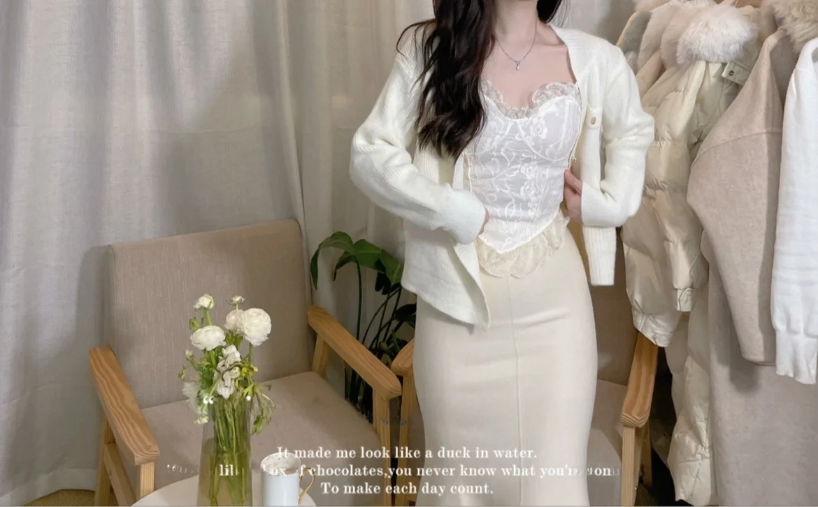 

Rongdaxi красивый кружевной бюстгальтер с ремешками из волокна, верхняя одежда, верхняя одежда, весна-осень-зима, длинный кардиган свободного покроя с v-образным вырезом