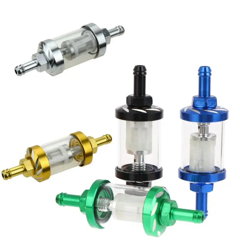 

1Pcs Moto Parts 8mm CNC Gas Fuel Oil Filter For Dirt Pit Bike 125/140/150/160cc CRF70 90 110 TTR100 110 KLX65