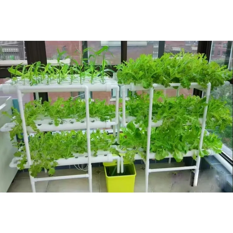 نظام أنبوب NFT المائي عموديًا - مجموعة النمو التجاري الصناعي PVC للزراعة الحضرية والدفيئة