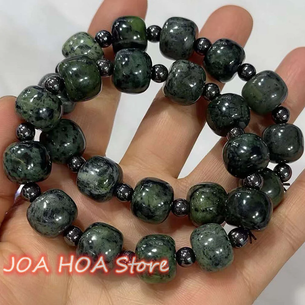 New Healthful Cure Energy Medicine King Jade Original Ecological Texture Handring Quality Bracelet Bangle Fine Jewelr